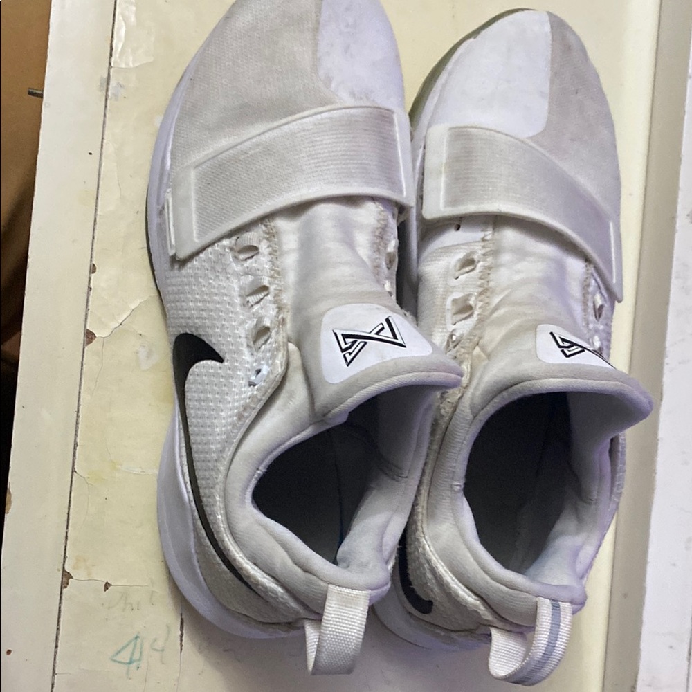 White Athletic Sneakers with Strap